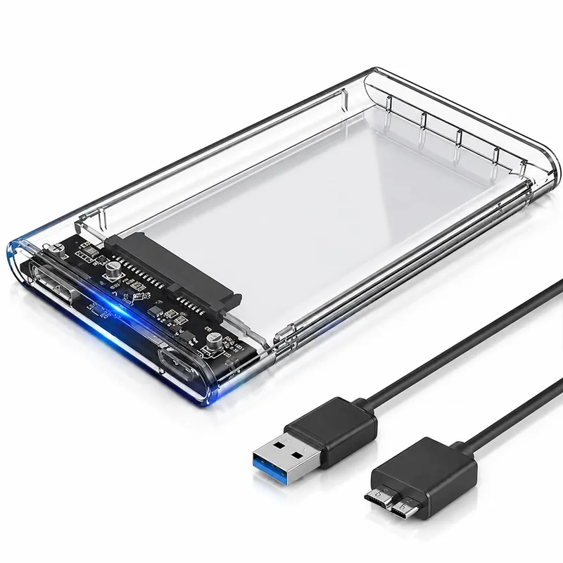 علبة خارجية USB 3.0 لأقراص HDD وSSD بمقاس 2.5 بوصة وواجهة SATA