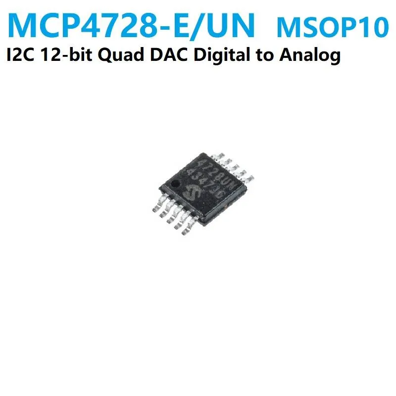 MCP4728 محول رقمي إلى تناظري رباعي 12 بت مع ذاكرة EEPROM وواجهة I2C