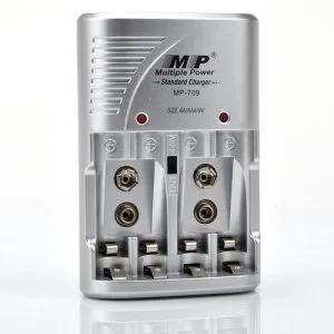 Battery Charger for 4xAA, 4xAAA and 2x9V Rechargeable Batteries