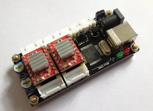 وحدة تحكم CNC عبر USB لمحورين لمحركات الخطوة لليزر والـ CNC