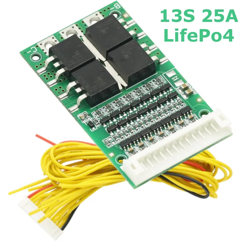 LiFePO4 BMS Protection Module 13S 25A (QS-B413ANI-25A V1.05)