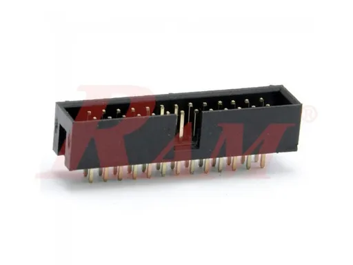موصل IDC26 ذكر مُوجَّه 2×13 للتركيب على اللوحة المطبوعة (FC26-PCB)