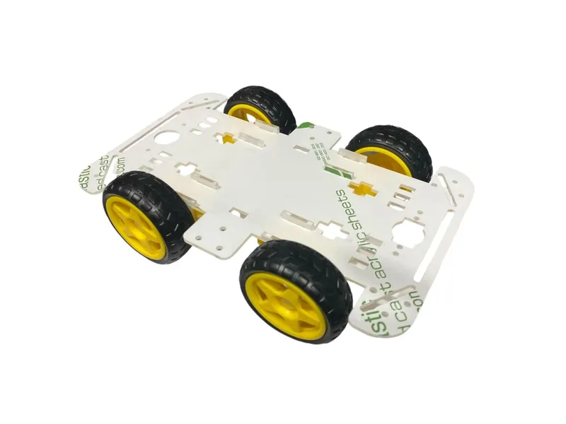 هيكل سيارة روبوت 4WD بطبقة واحدة