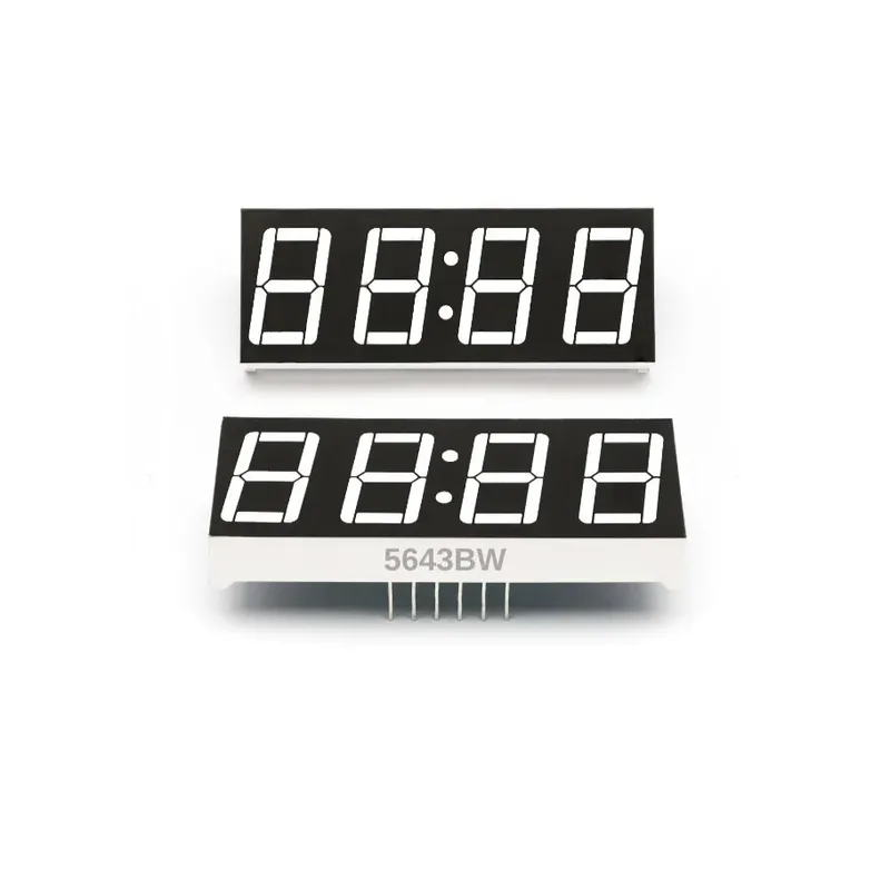 5643BW 4-Digit 0.56-Inch Clock Display, Common Anode, White