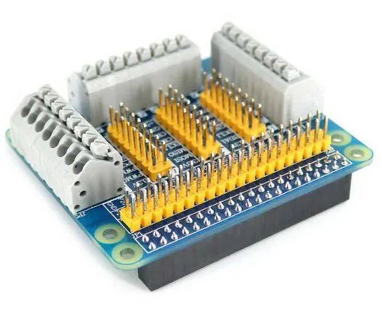 Multifunctional GPIO Expansion Shield for Raspberry Pi 3B / 4B