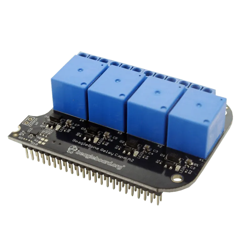 BeagleBone Relay Cape 4 x 15A 24VDC / 12A 250VAC Relays