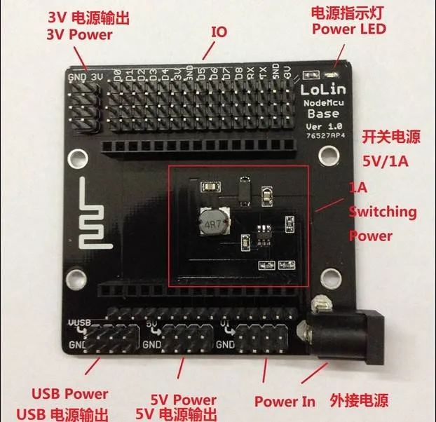NodeMCU ESP8266 Breakout Board with CP2102 USB-UART