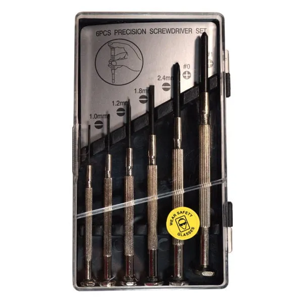 Precision Screwdriver Set, 6 Pieces