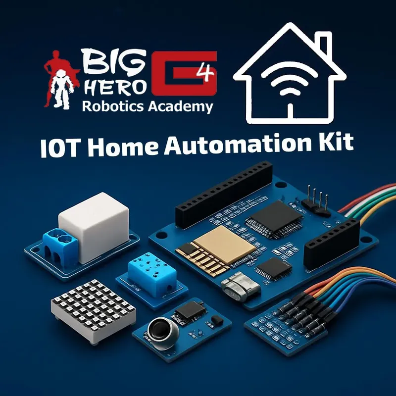 مجموعة Big Hero لأتمتة المنزل بإنترنت الأشياء عبر Wi-Fi وArduino