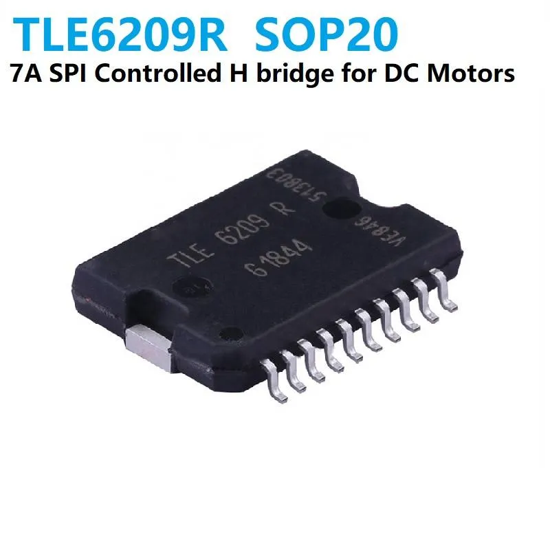 TLE6209R دائرة تشغيل محركات H-Bridge بتحكم SPI وعبوة SMD