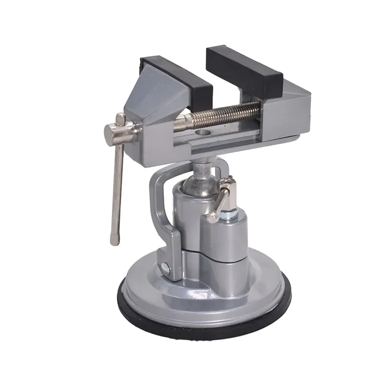 Adjustable Bench Vise, 360° Rotation, with Suction Cup Base
