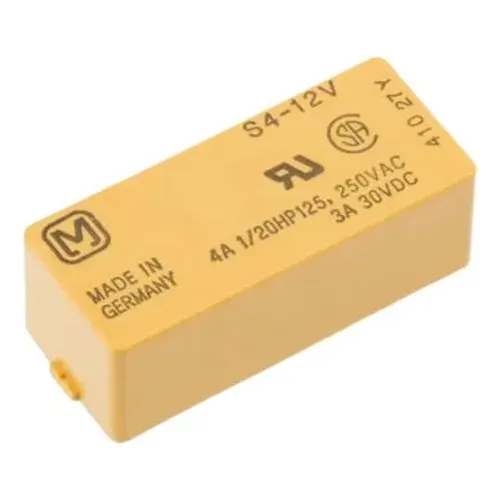 Panasonic S4-12V Non-Latching 4PST-NO Power Relay 12VDC 4A
