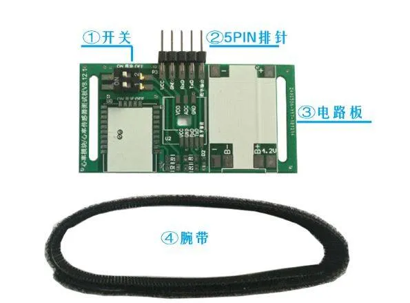 DHRM UART TTL Digital Heart Rate Pulse Sensor Module