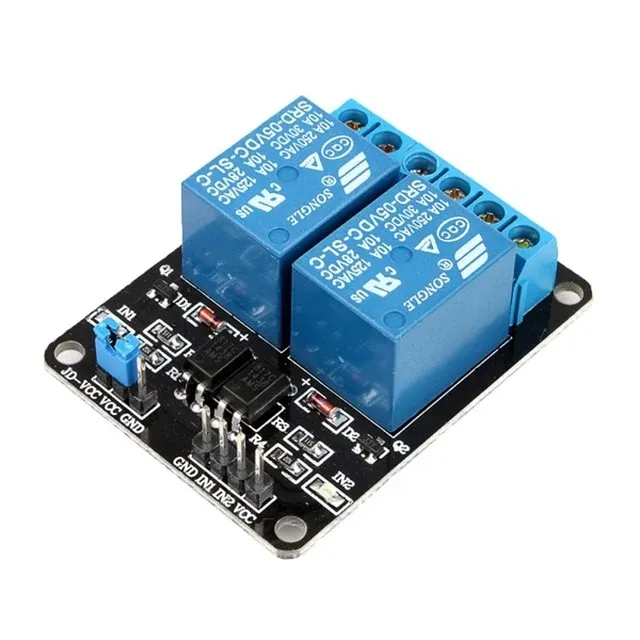 2-Channel Relay Module 5V (10A, 250V AC)