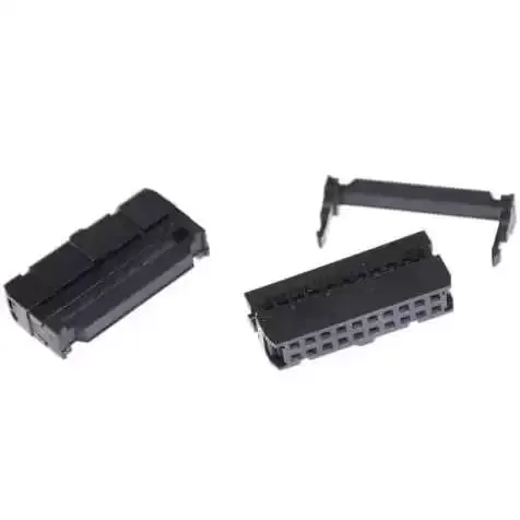 FC-20P Female IDC Ribbon Cable Connector 20-Pin 2.54mm Black