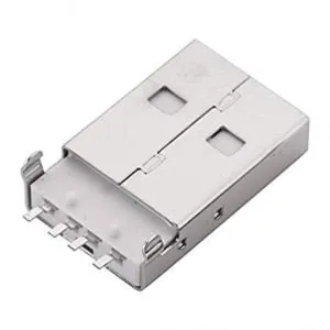 USB Type-A Male Connector SMD Black (USBmale2)