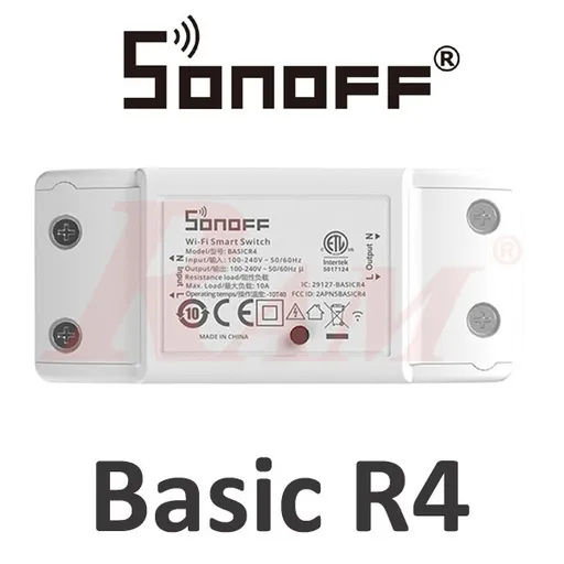 مفتاح ذكي SONOFF Basic R4 بقناة واحدة وتحكم عبر WiFi