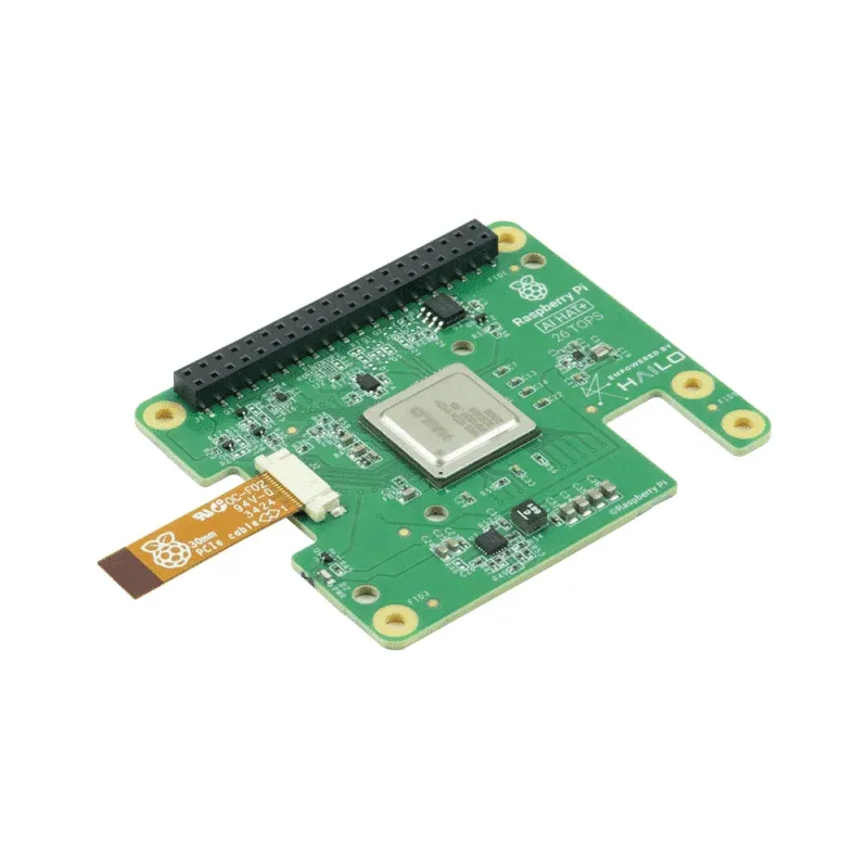 لوحة Raspberry Pi AI HAT+ بقدرة 26 TOPS ومسرّع Hailo-8