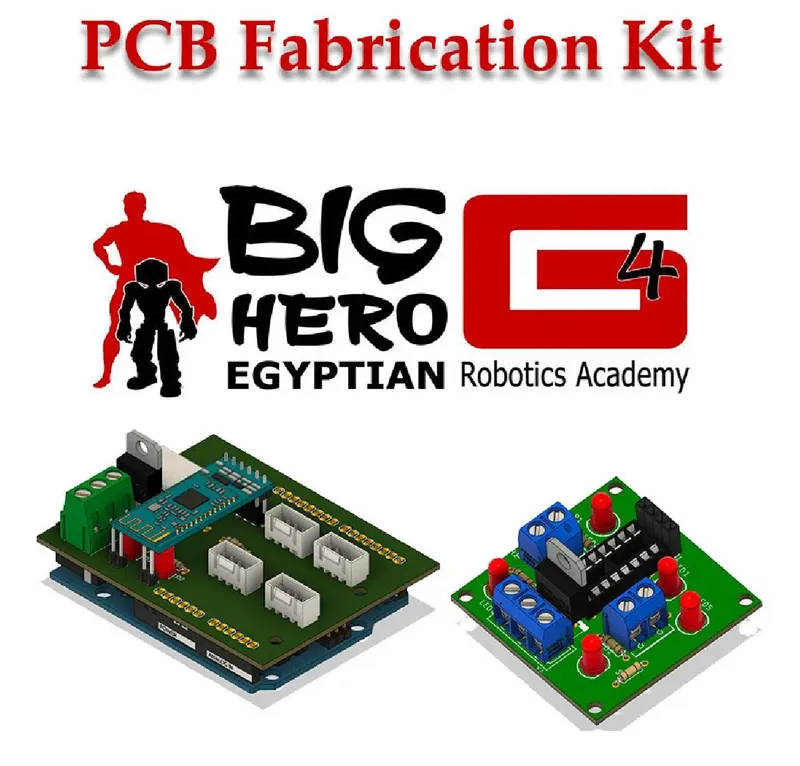 مجموعة تصنيع دائرة مطبوعة Big Hero (شخصية مضيئة)