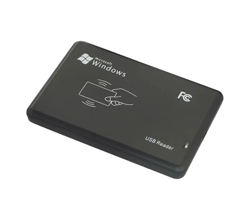 قارئ RFID عبر USB بتردد 125 كيلوهرتز، يدعم EM4100 وEM4200 وTK4100 (للقراءة فقط)