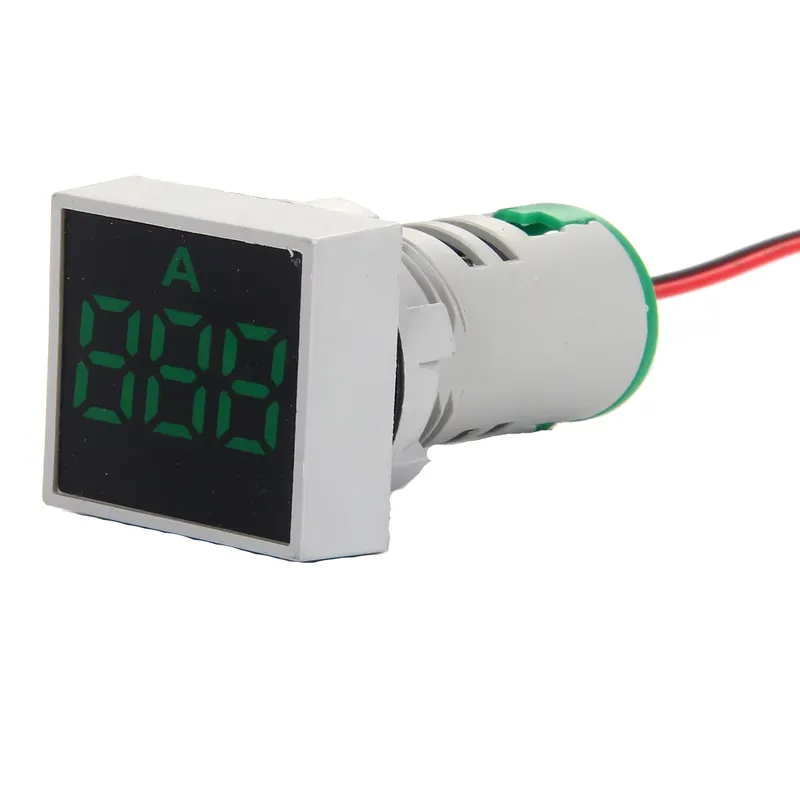 AD22-22AMS 0-100A AC Digital Panel Ammeter, 22mm, Green Display