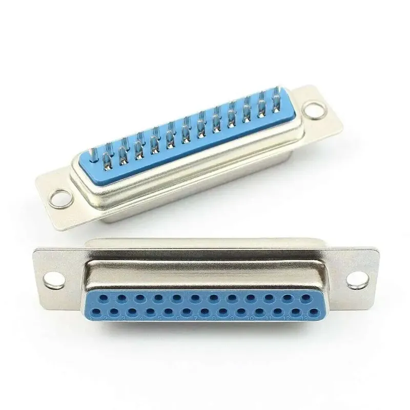 DB25 Female Cable Connector, Solder Type