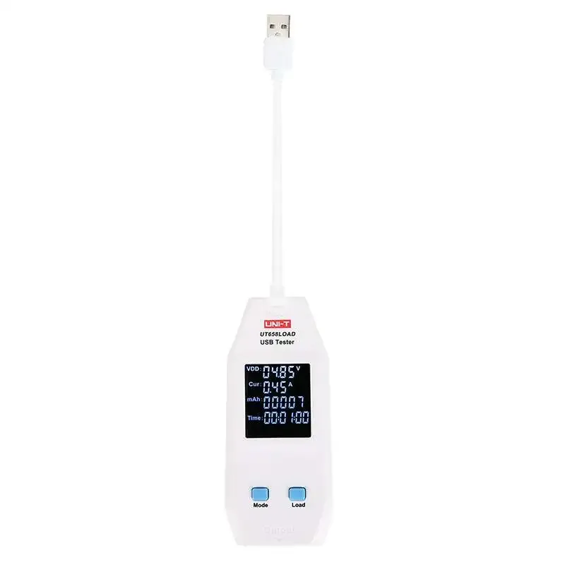جهاز فحص USB من UNI-T موديل UT658LOAD بحمل إلكتروني 3 أمبير و60 واط