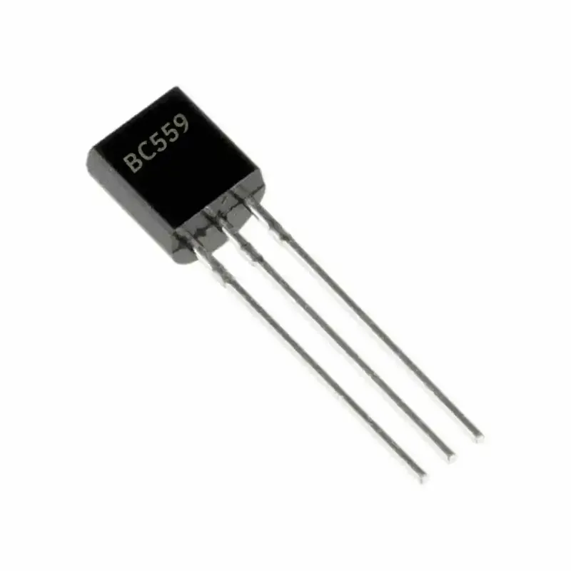 ترانزستور BC559 PNP للأغراض العامة بغلاف TO-92 (-30V، -100mA)