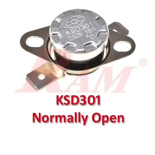 KSD301 10A 250V Thermostat Switch 40°C Normally Closed