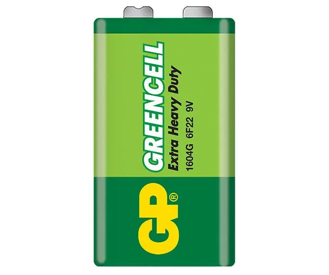 GP Greencell Extra Heavy Duty 9V Battery GP1604GLF