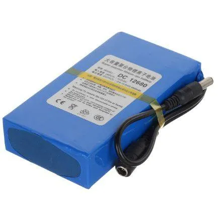 DC 12680 12.6V 6800mAh Polymer Li-ion Battery with Switch
