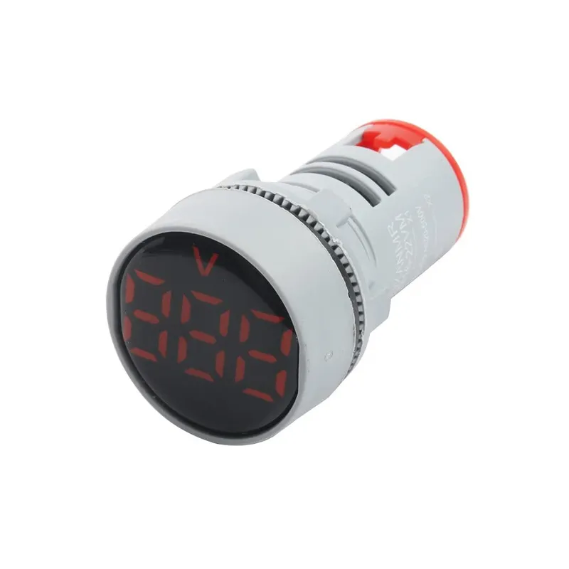 AD22-22VB 22mm Panel AC Voltmeter 20-500V Red LED
