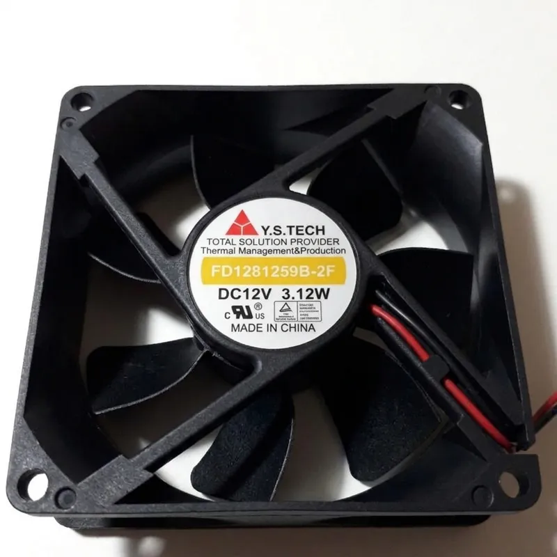 Y.S.TECH FD1281259B-2F 12V DC Fan 80x80x25mm