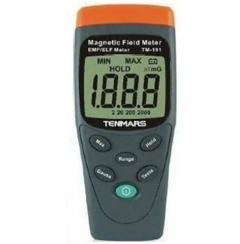 Tenmars TM-191 Magnetic Field (EMF) Meter, 30-300 Hz