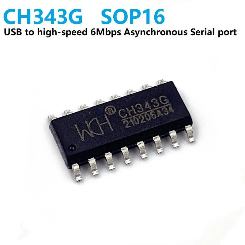 CH343G USB to UART Serial Converter IC SOP16 6Mbps