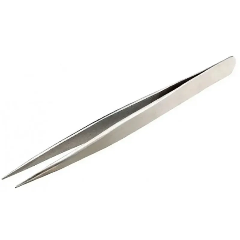 TS-12 Stainless Steel Straight Tweezers 118mm