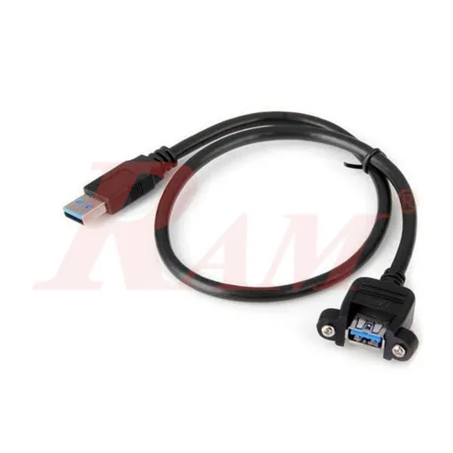 كابل تمديد USB من النوع A ذكر إلى أنثى بطول 50 سم (WUSB8)