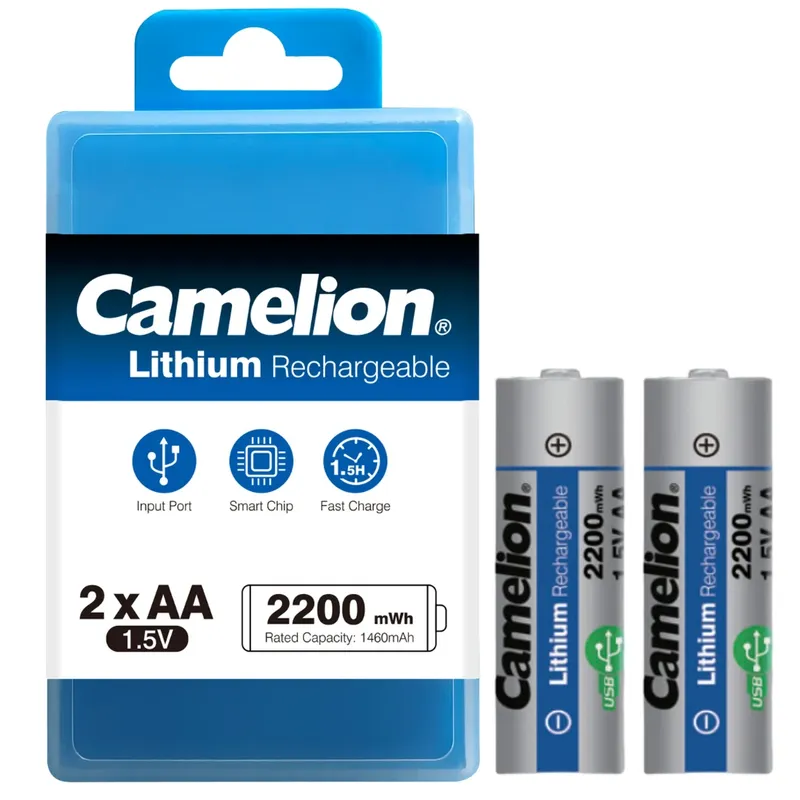 Camelion AA Rechargeable Lithium 1.5V USB-C (2 pcs)