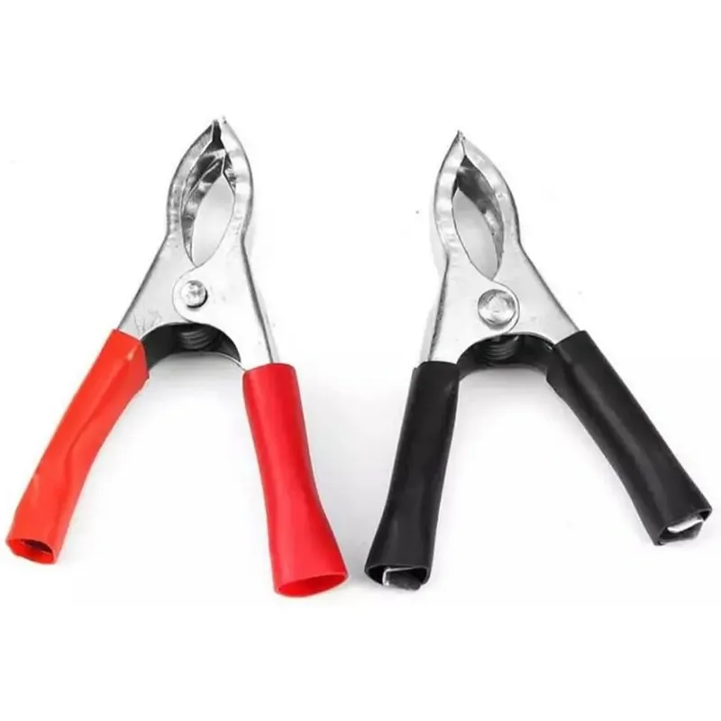 Heavy-Duty Insulated Alligator Clamp 50A (Red and Black, 2 pcs)