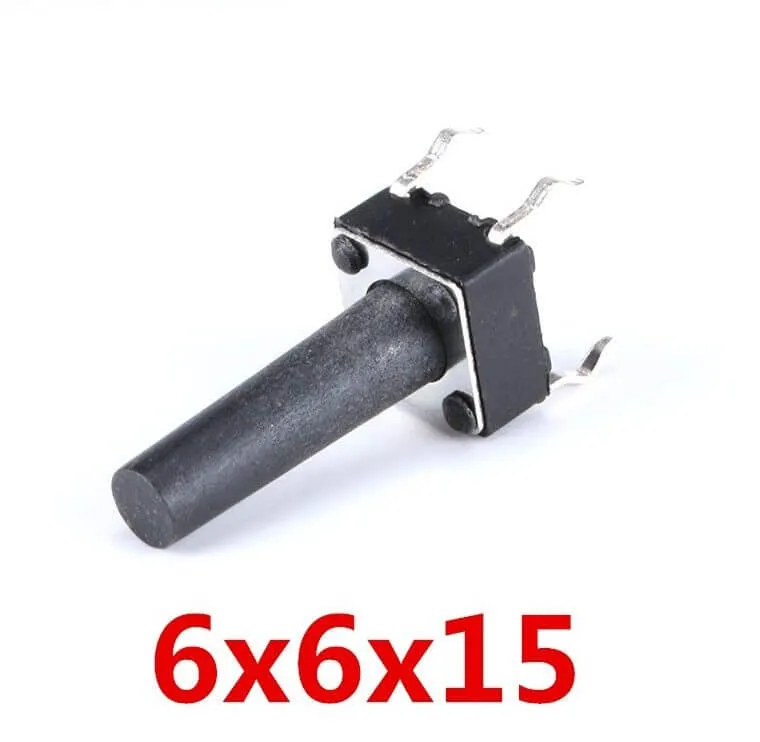 Tact Push Button Switch 4-Pin 6x6x15mm