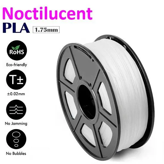 UGE PLA Noctilucent Glow-in-Dark Filament 1.75mm 1kg - White