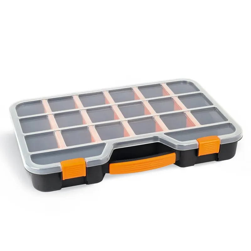 Mano ORG-24 Plastic Organizer Box, 22 Adjustable Compartments