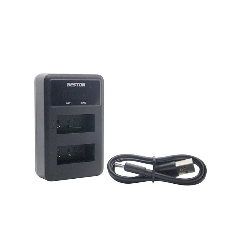 BESTON LP-E17 Dual Charger for Canon with USB-C and Micro-USB