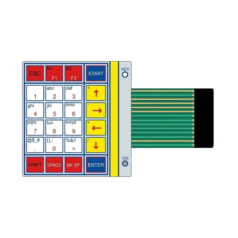 4x6 Membrane Keypad 24-Key with Self-Adhesive Backing