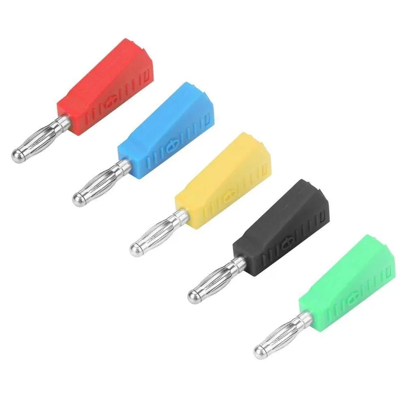 Blue 2mm Gold-Plated Stackable Male Banana Plug