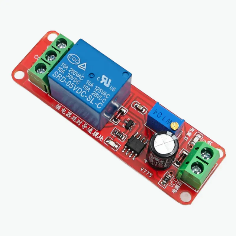 5V Relay Module with NE555 Timer and Adjustable Delay