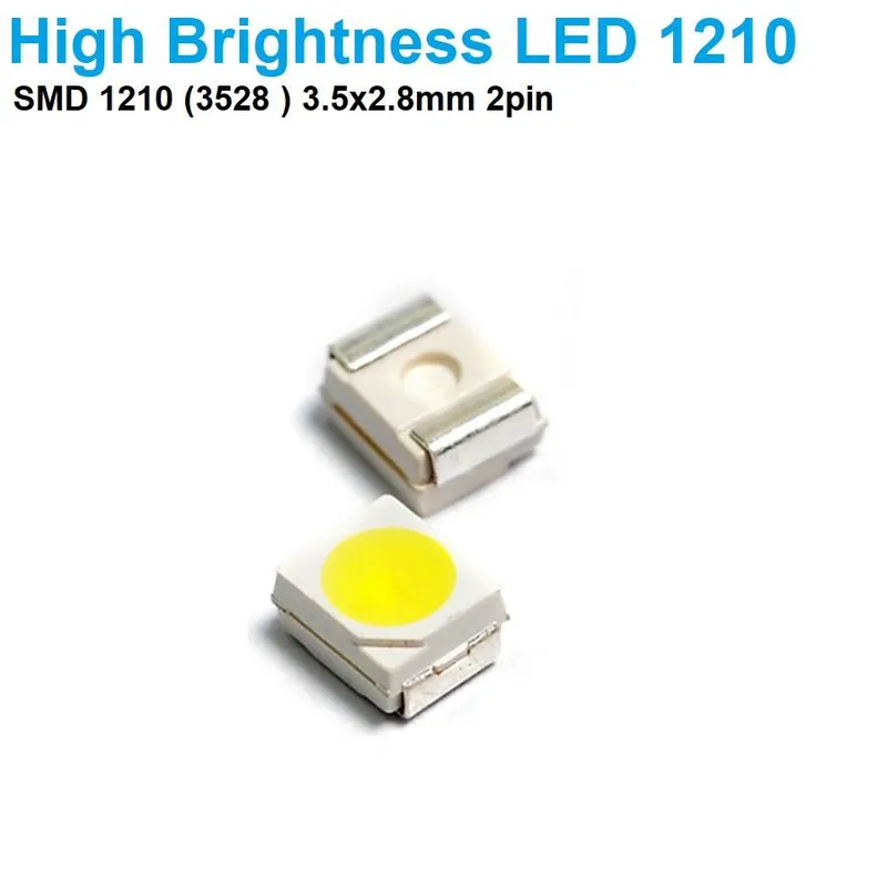 LED SMD 1210 White High Brightness 3.5x2.8mm