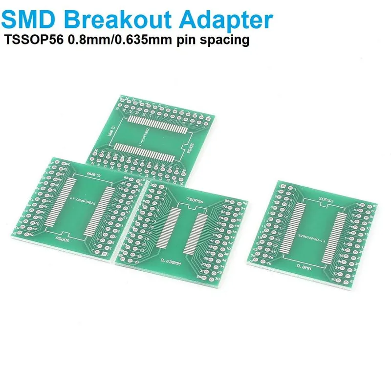 SMD Breakout Adapter for SSOP56 / TSSOP56 (0.635 & 0.8 mm)