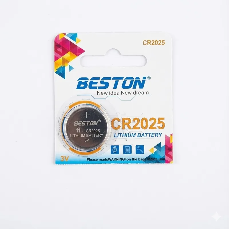 بطارية BESTON CR2025 ليثيوم عملة 3 فولت 150 ملّي أمبير-ساعة (قطعة واحدة)