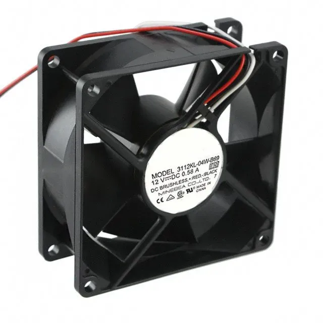 MINEBEA 3112KL-04W-B69 DC Cooling Fan 12V 0.58A 80x80x32mm